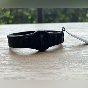 Black Silicone Adjustable Wearable Band